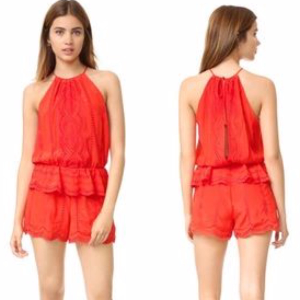 Silk 'Pamela' Eyelet Romper